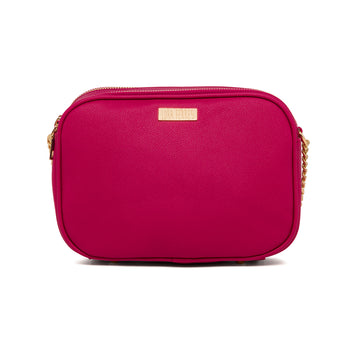 Borsa a tracolla fucsia da donna con doppio scomparto Lora Ferres, Borse e accessori Donna, SKU b513001256, Immagine 0